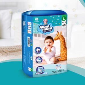 Mum Mum Pant System Baby Diaper (L Size) (9–14kg) (5 Pcs)