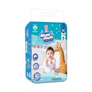 Mum Mum Pant System Baby Diaper (M Size) (7–12kg) (5 Pcs)
