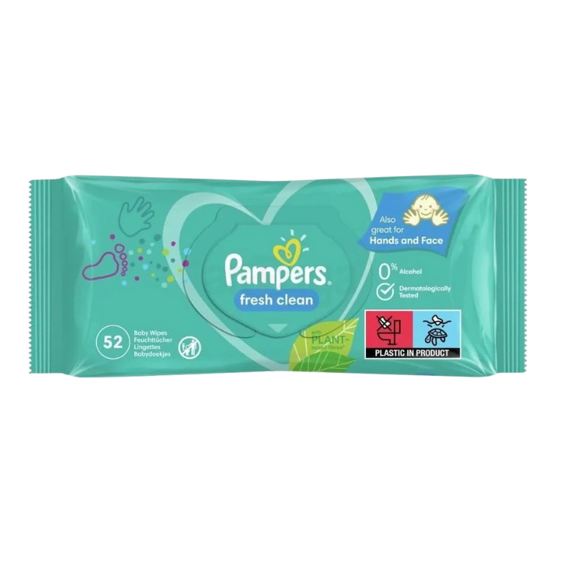 Pampers Fresh Clean Baby Wipes 52 pcs