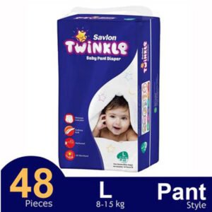 Savlon Twinkle Pant System Baby Diaper (8–15 kg) (48 Pcs)