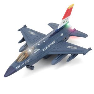 Fighter Jet Toy F-16 Toy Jets for Kids Military Plane Army Air Force Pull Back Fighter Toy