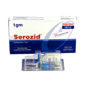 Serozid Injection 1 gm/vial (Ceftazidime Pentahydrate)