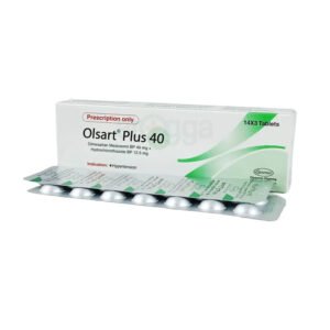 Olsart Plus Tablet 40 mg + 12.5 mg (Olmesartan Medoxomil + Hydrochlorothiazide)