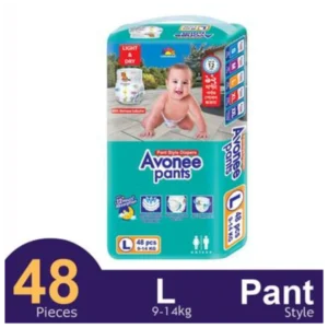 Avonee Pants System Baby Diaper (L Size) (9–14kg) (34Pcs)