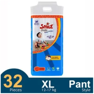 SMC Smile Pant System Baby Diaper (Size-XL) (32Pcs) (12–17 kg)