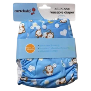 Washable and Adjustable Baby Cloth Diaper (S Size) (4-8kg) (6 Months) 1 Pcs