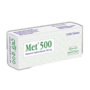 Met Tablet 500 mg (Metformin Hydrochloride)