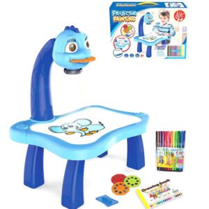 Kids Painting Board Toys Children LED Projector Art Painting Table Desk Arts Toy Educational Learning Paint Tool Toy (Any Colour)