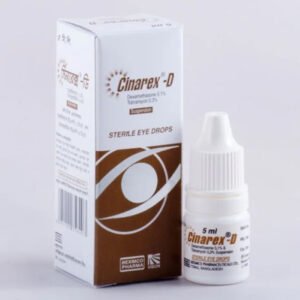 Cinarex-D Eye Drop (Dexamethasone + Tobramycin)
